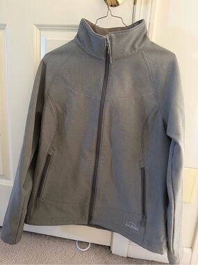 L.L. Bean Gray Zip-Up Softshell Jacket